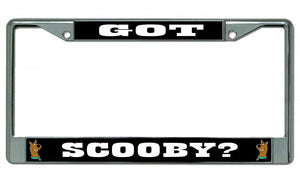 What Would Scooby Doo? Chrome License Plate Frame