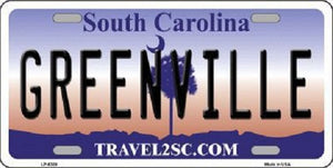 Greenville South Carolina Novelty Metal License Plate