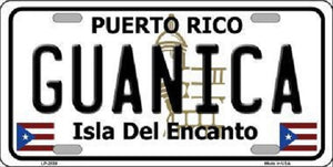 Guanica Puerto Rico Metal Novelty License Plate