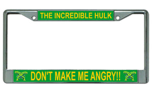 The Incredible Hulk Chrome License Plate Frame