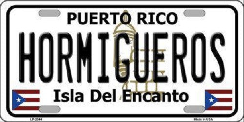 Hormiguesros Puerto Rico Metal Novelty License Plate