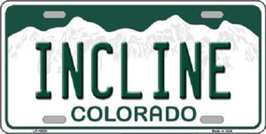 Incline Colorado Background Novelty License Plate