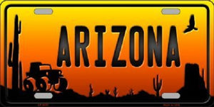 Jeep Arizona Scenic Novelty Metal License Plate