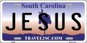 Jesus South Carolina Novelty Metal License Plate