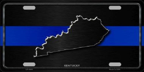 Kentucky Thin Blue Line Novelty Metal License Plate