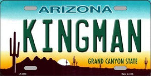 Kingman Arizona Background Novelty Metal License Plate