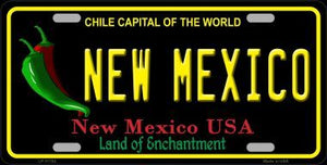 New Mexico Black Novelty State License Plate