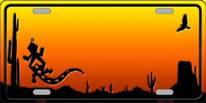 Lizard Arizona Blank Scenic Novelty Metal License Plate
