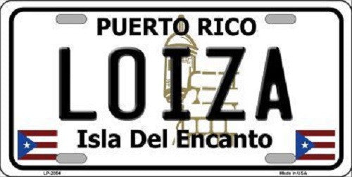 Loiza Puerto Rico Metal Novelty License Plate