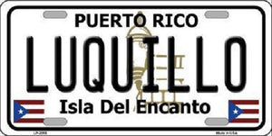 Luquillo Puerto Rico Novelt Metal Novelty License Plate