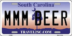 MMM Beer South Carolina Novelty Metal License Plate