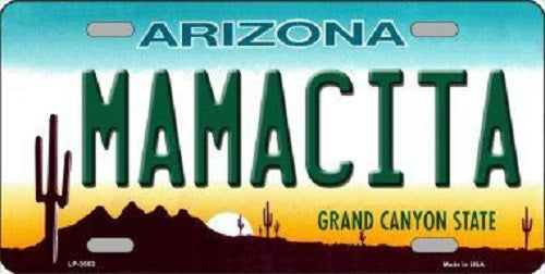 Mamacita Arizona Metal Novelty License Plate