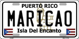 Maricao Puerto Rico Metal Novelty License Plate