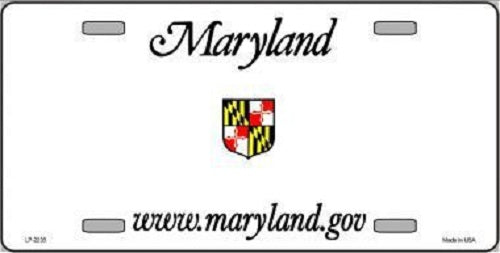 Maryland Novelty State Blank Metal License Plate