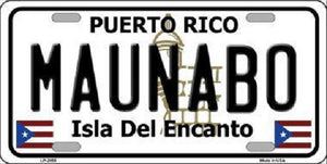Maunabo Puerto Rico Metal Novelty License Plate