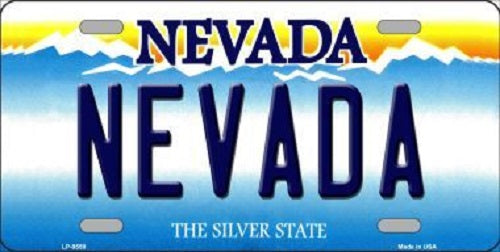 Nevada Nevada Background Novelty Metal License Plate