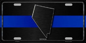 Nevada Thin Blue Line Novelty Metal License Plate