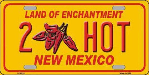 New Mexico 2 Hot Novelty Metal License Plate