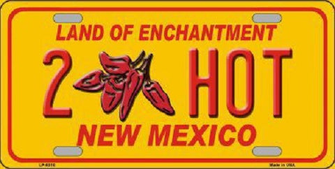 New Mexico 2 Hot Novelty Metal License Plate