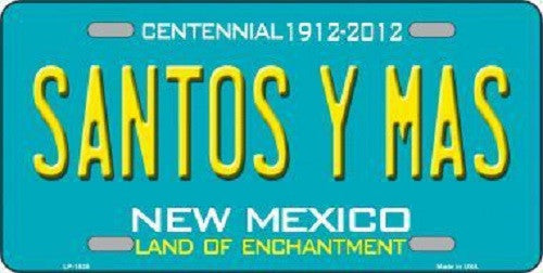 New Mexico Santos Y Mas Novelty Metal License Plate