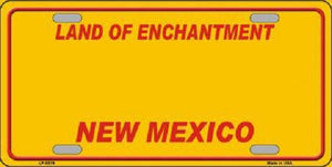New Mexico Yellow Background Novelty Metal License Plate
