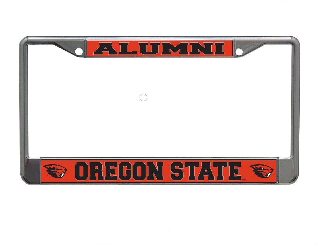 Oregon State University Alumni Chrome License Plate Frame
