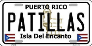 Patillas Puerto Rico Metal Novelty License Plate