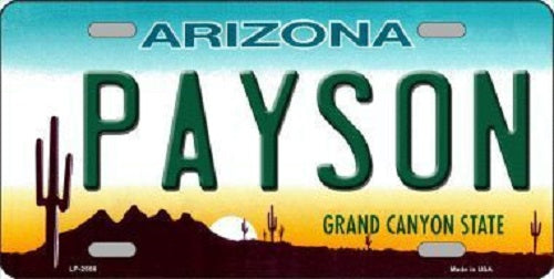 Payson Arizona Novelty Metal License Plate