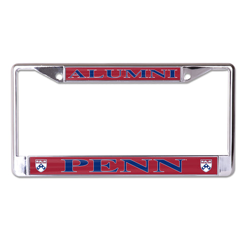 University of Pennsylvania Alumni On Red Chrome License Plate Frame