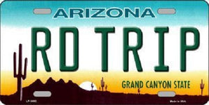 Rd Trip Arizona Novelty Metal License Plate