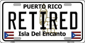 Retired Puerto Rico Metal Novelty License Plate
