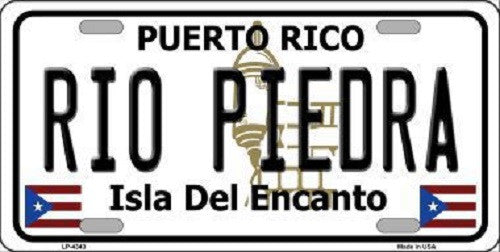 Rio Piedra Puerto Rico Metal Novelty License Plate