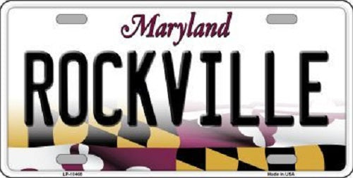 Rockville Maryland Metal Novelty License Plate