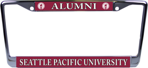 Seattle Pacific University Alumni Chrome License Plate Frame