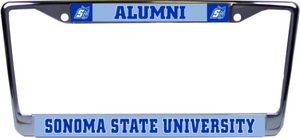 Sonoma State University Alumni Chrome License Plate Frame