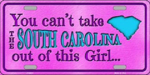 South Carolina Girl Novelty Metal License Plate
