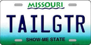 Tailgtr Missouri Novelty Metal License Plate