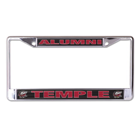 Temple University Alumni Chrome License Plate Frame