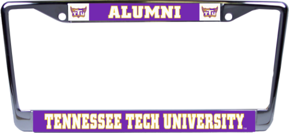 Tennessee Tech University Alumni Chrome License Plate Frame