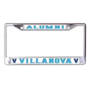 Villanova University Alumni V Logo Chrome License Plate Frame
