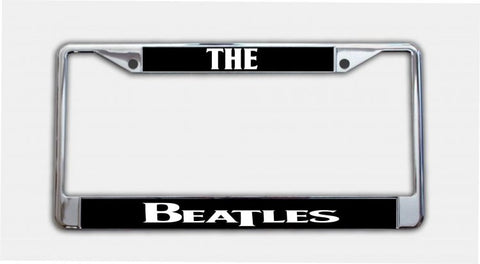 The Beatles Chrome License Plate Frame