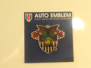 West Point Crest Logo Acrylic Metallic Auto Emblem