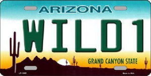 Wild 1 Arizona Novelty Metal License Plate